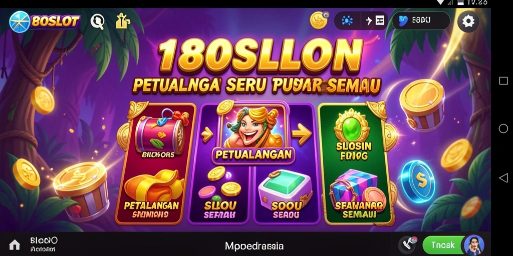 Tampilan gameplay <strong>180SLOT</strong> yang menarik dan penuh warna.