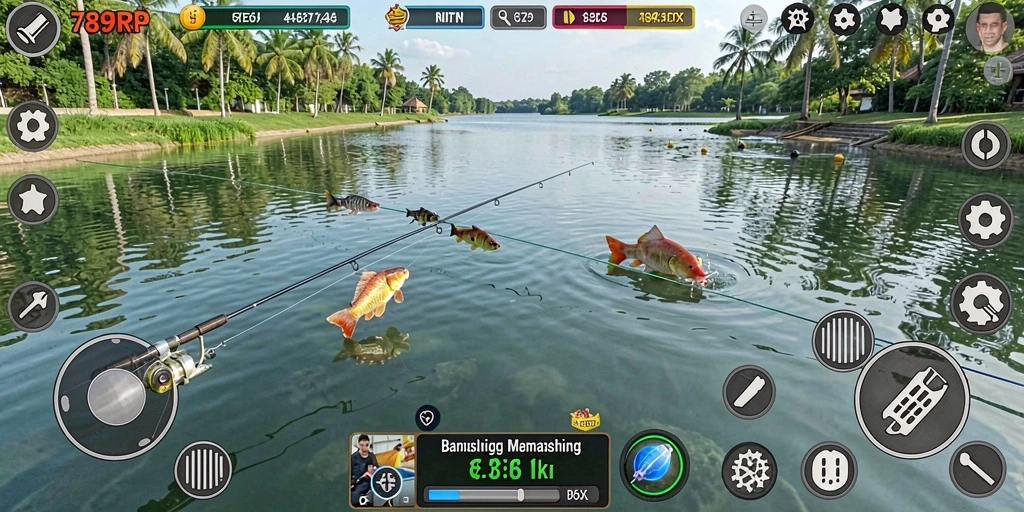 Tangkapan ikan beraneka ragam di gameplay 789RP.