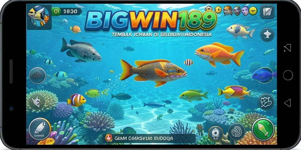 Screenshot gameplay menampilkan aksi seru dalam menangkap ikan.