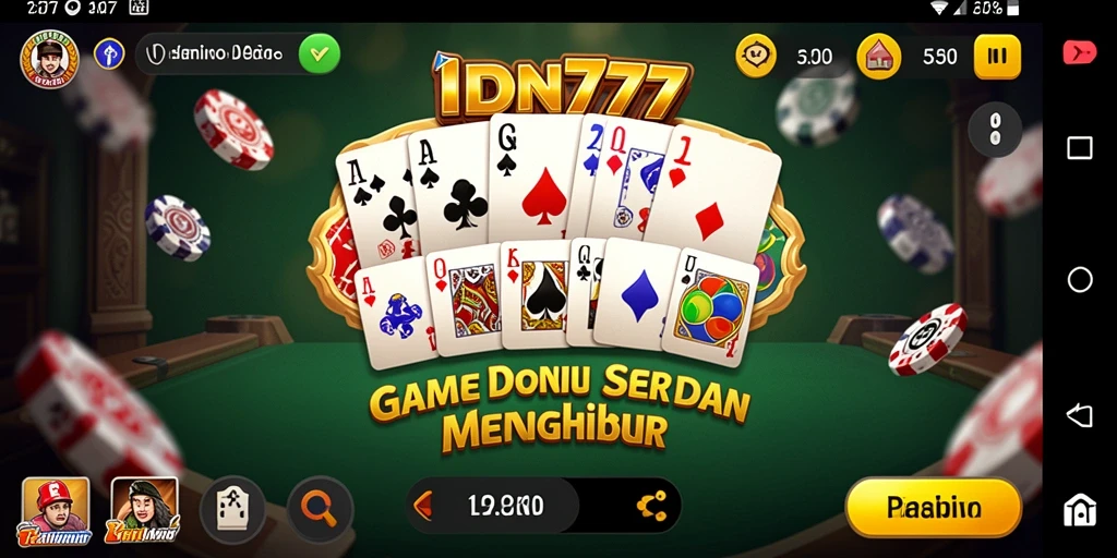 Screenshot gameplay IDN777 yang menunjukkan keseruan permainan Domino.