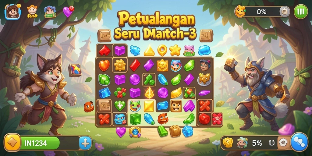 Screenshot menampilkan gameplay menarik dari IN1234 dalam kategorinya.