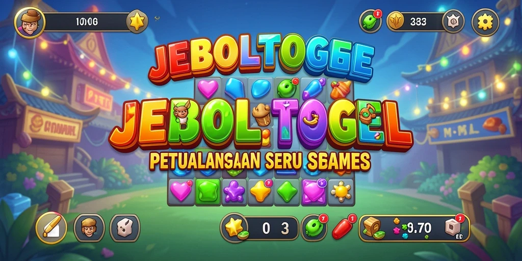 Tangkapan layar gameplay JEBOLTOGEL yang menunjukkan keseruan mencocokkan elemen.