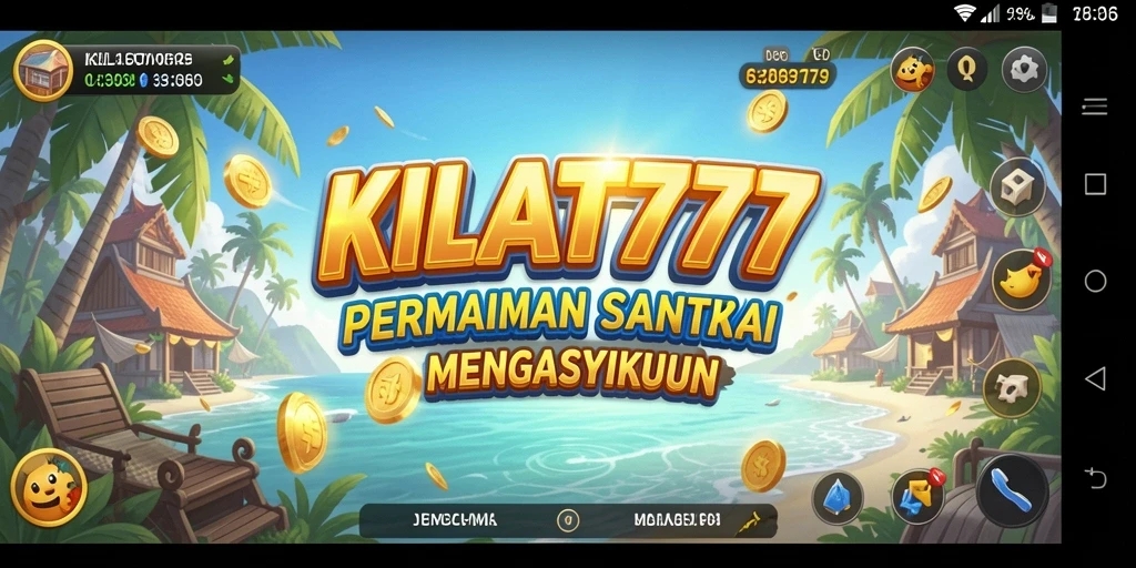 Tampilan menarik dari gameplay KILAT777 yang penuh warna.