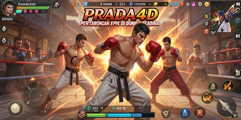 Gameplay mendebarkan dengan berbagai karakter bertarung.