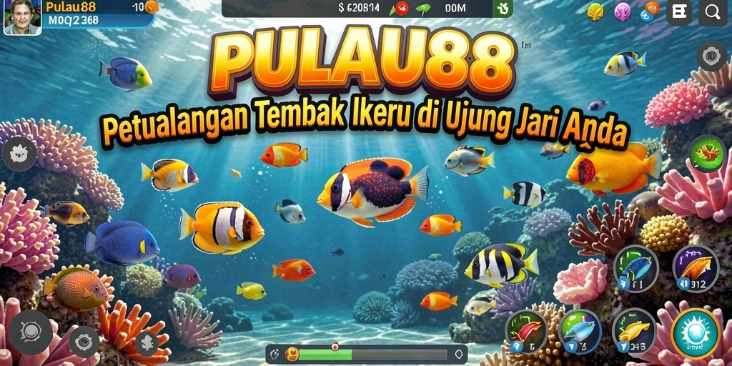 Tampilan menakjubkan dari gameplay PULAU88 Tembak Ikan.