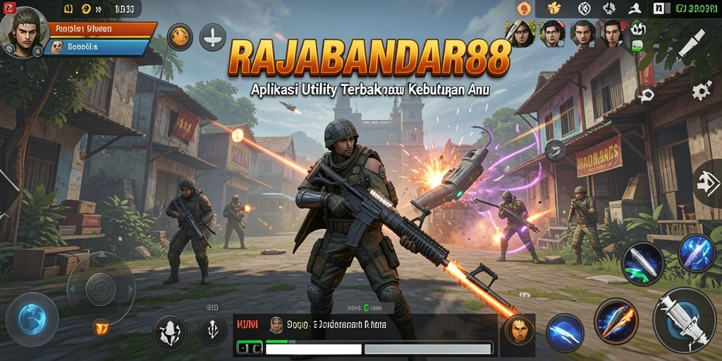 Tampilan antarmuka utama RAJABANDAR88 yang modern dan fungsional.