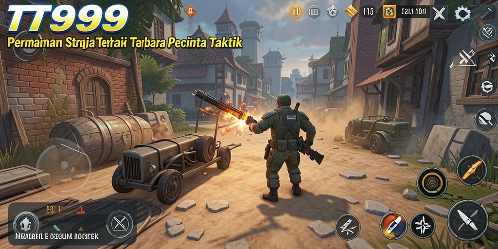 Screenshot gameplay T9999 menunjukkan intensitas strategi yang mendebarkan.