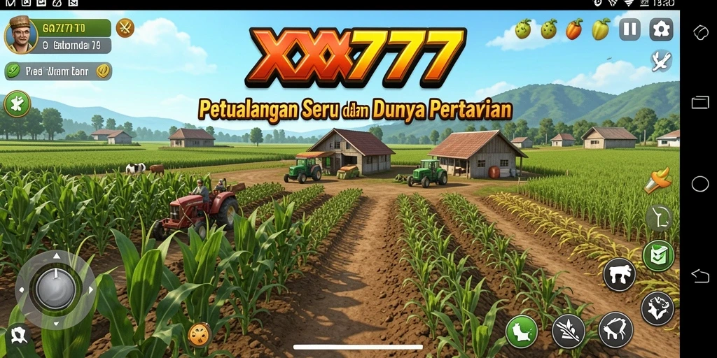 Tampilan gameplay XXX777 yang memukau dalam dunia pertanian.